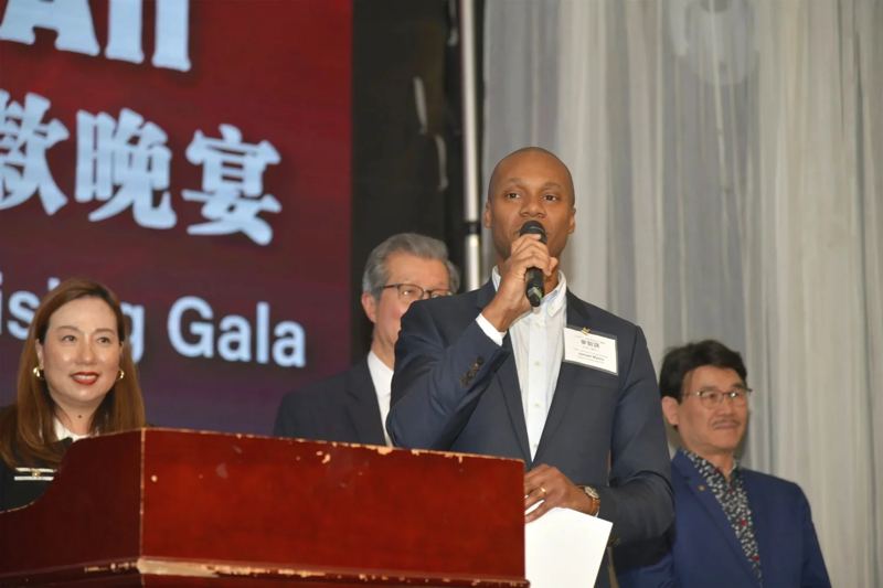 Volunteers and organizers at the gala